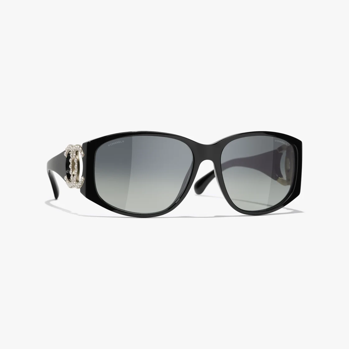 CHANEL Rectangular Frame Sunglasses